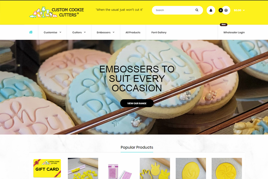 Web Design, SEO, Social Media Agency Melbourne - Client Custom Cookie Cutters