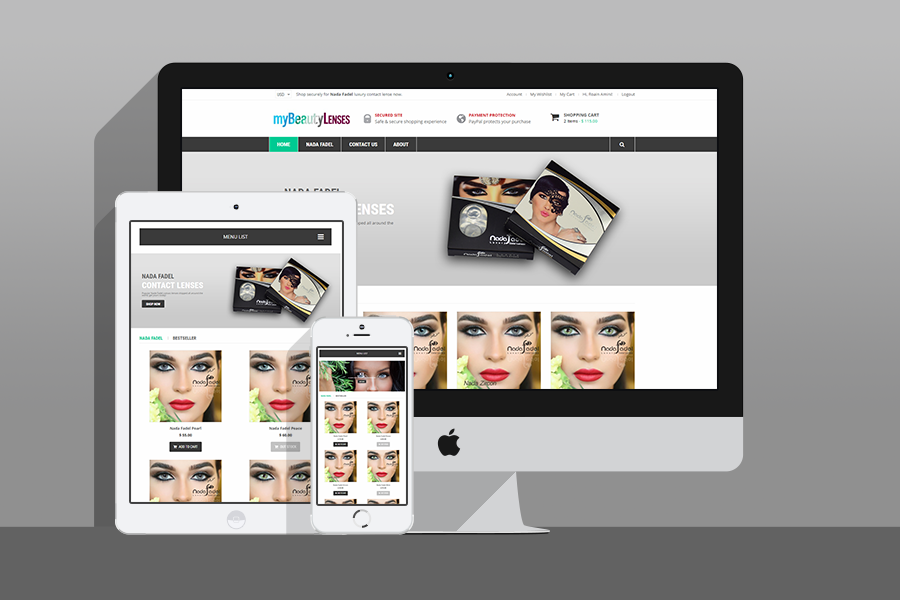 Web Design, SEO, Social Media Agency Melbourne - Client My Beauty Lenses