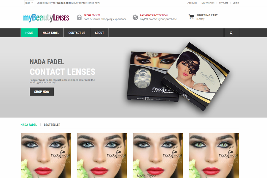 Web Design, SEO, Social Media Agency Melbourne - Client My Beauty Lenses