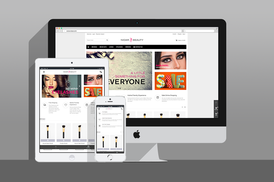 Web Design, SEO, Social Media Agency Melbourne - Client Nioar Beauty