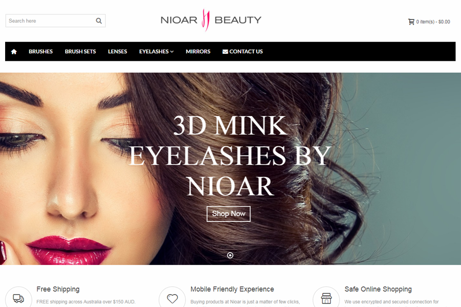 Web Design, SEO, Social Media Agency Melbourne - Client Nioar Beauty