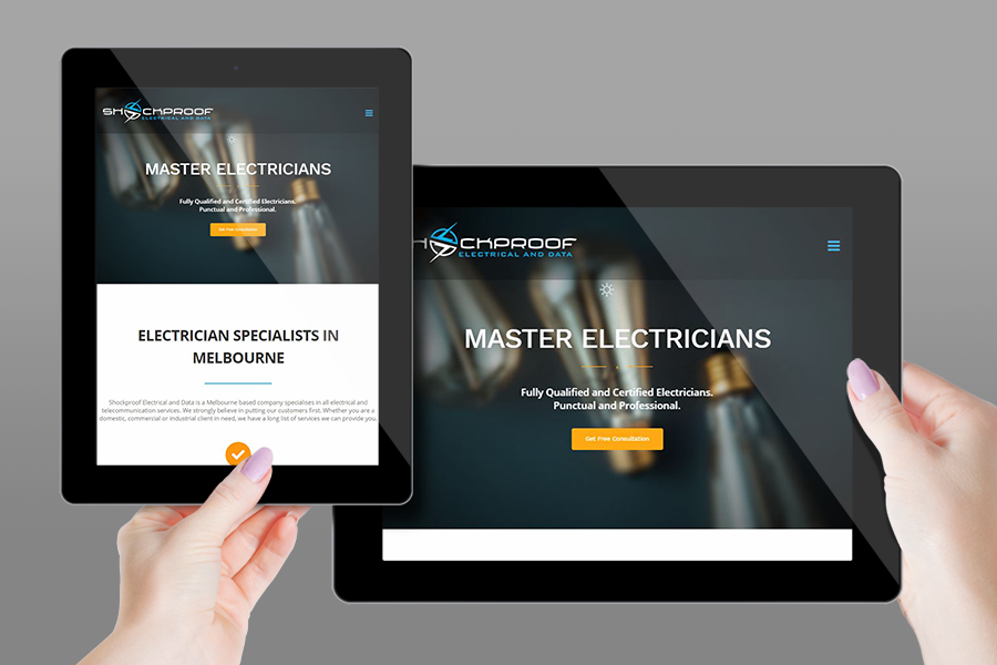 Web Design, SEO, Social Media Agency Melbourne - Client Shock Proof Electrical